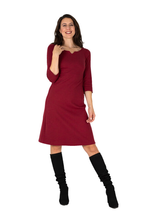 Startseite 16 Kleid Audrey dunkelrot