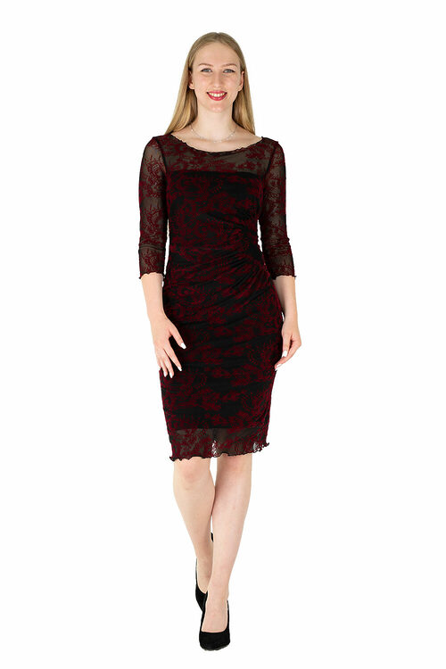 Kleid Gloria BlackRed Vorderansicht